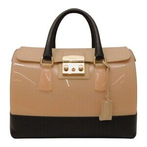 FURLA CANDY BAG Boston Beige Tan